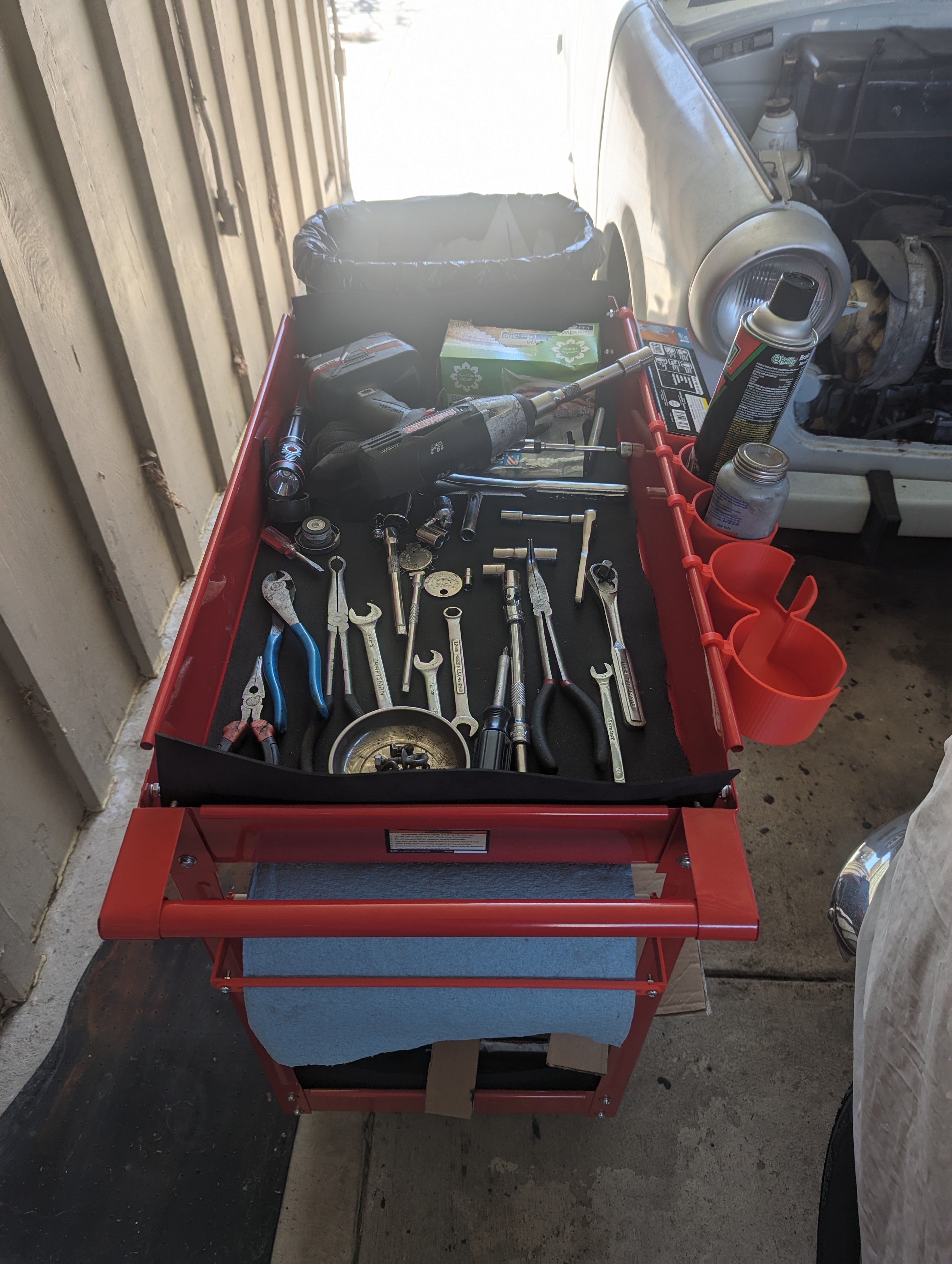 Harbor Freight Tool Cart Accessories, glove box holder, paper towel