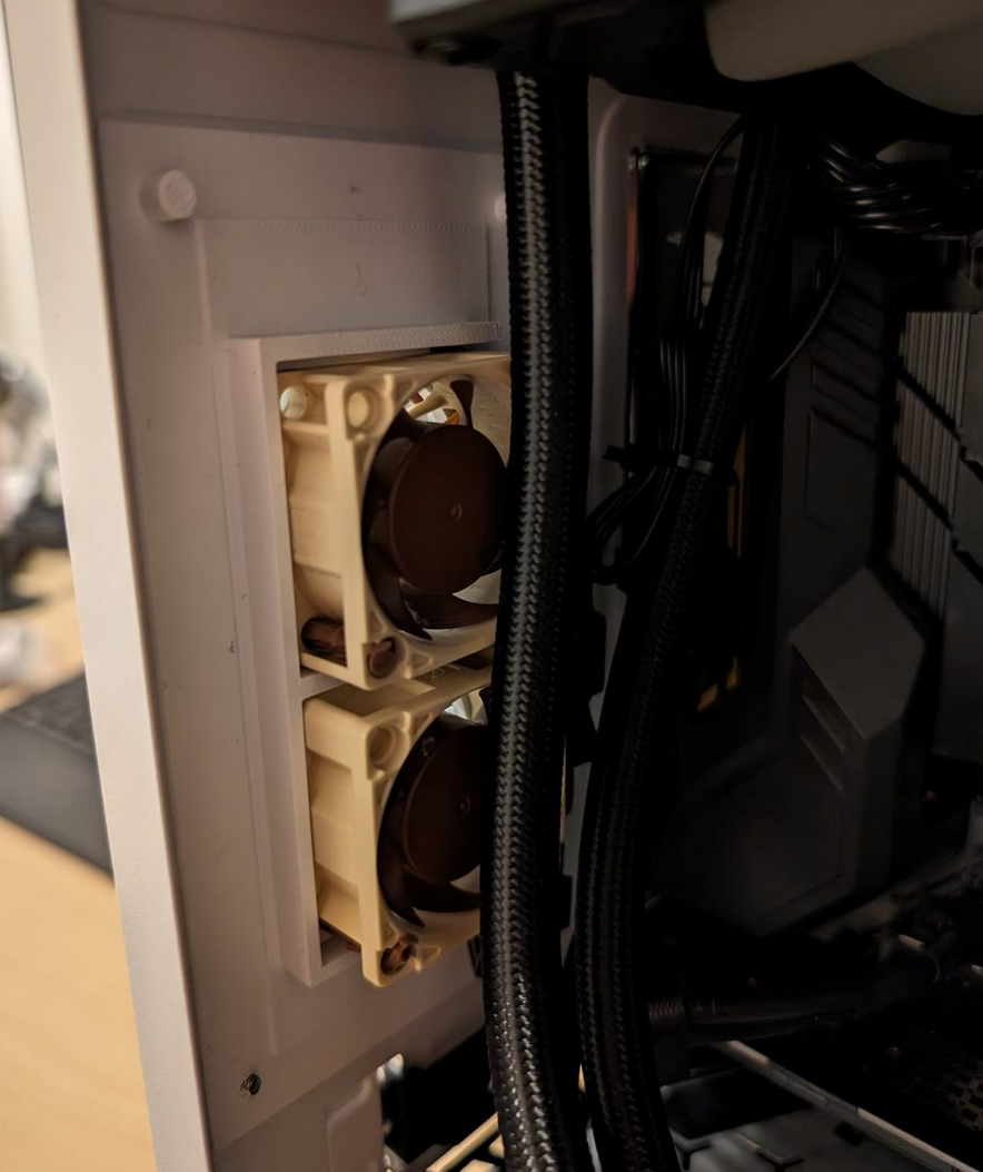 Corsair 280X Fan Mount 40MM, Rear Case Mount - Dual Fan Bracket