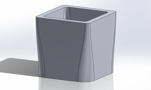 Smooth Flowerpot (5inch cube)