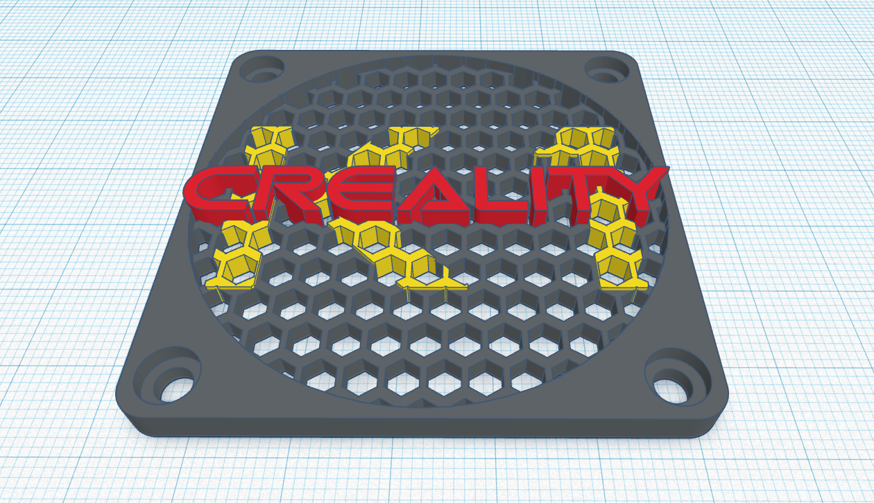 Another creality k1 rear fan cover with multi color creality k1 in the