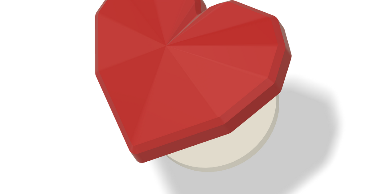 Lapel Pins - The Low Poly Heart - Crocs Clogs Compatible Charms by ...