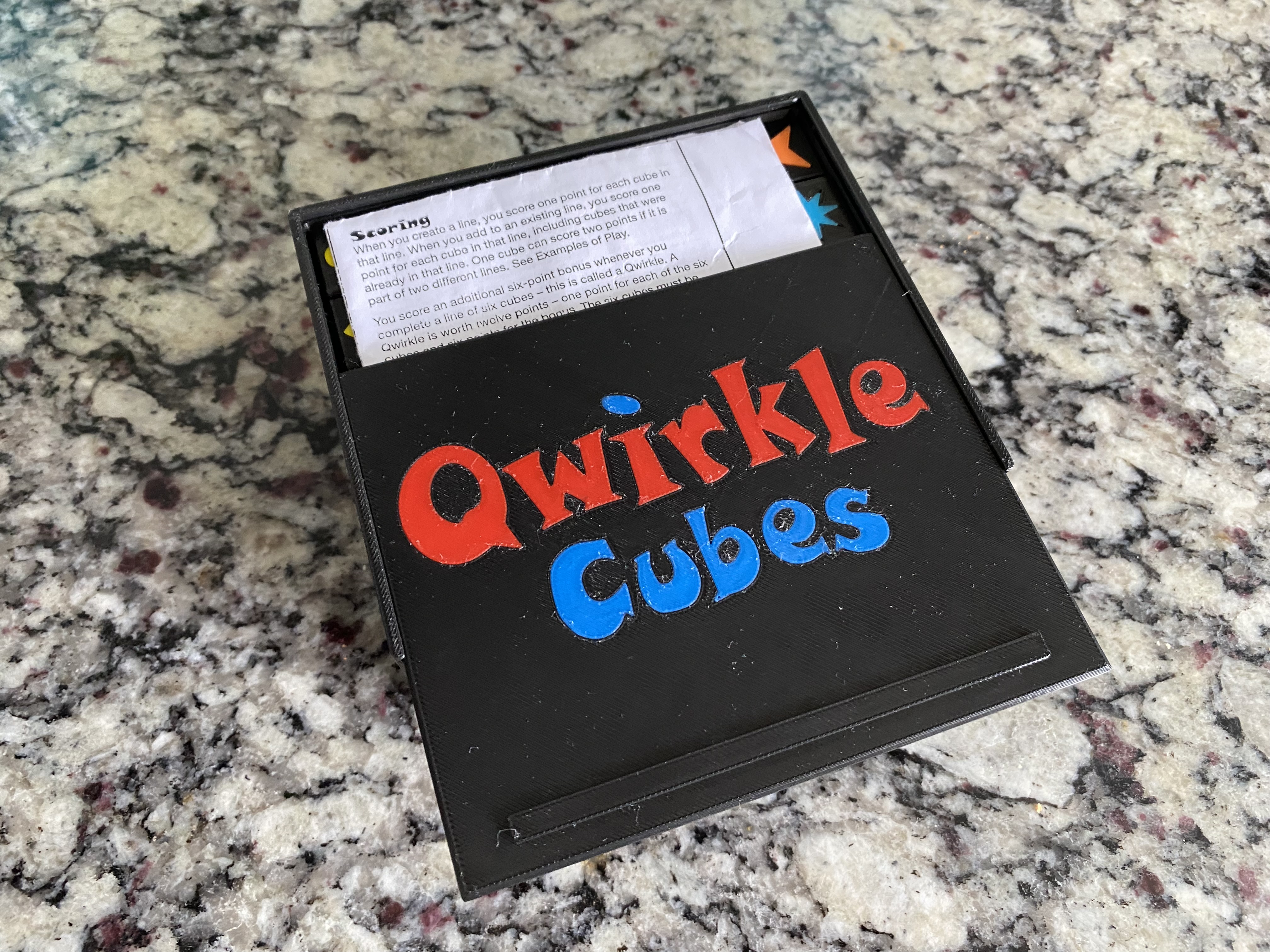 Miniatura 3 do modelo 3D Qwirkle Cubes Box
