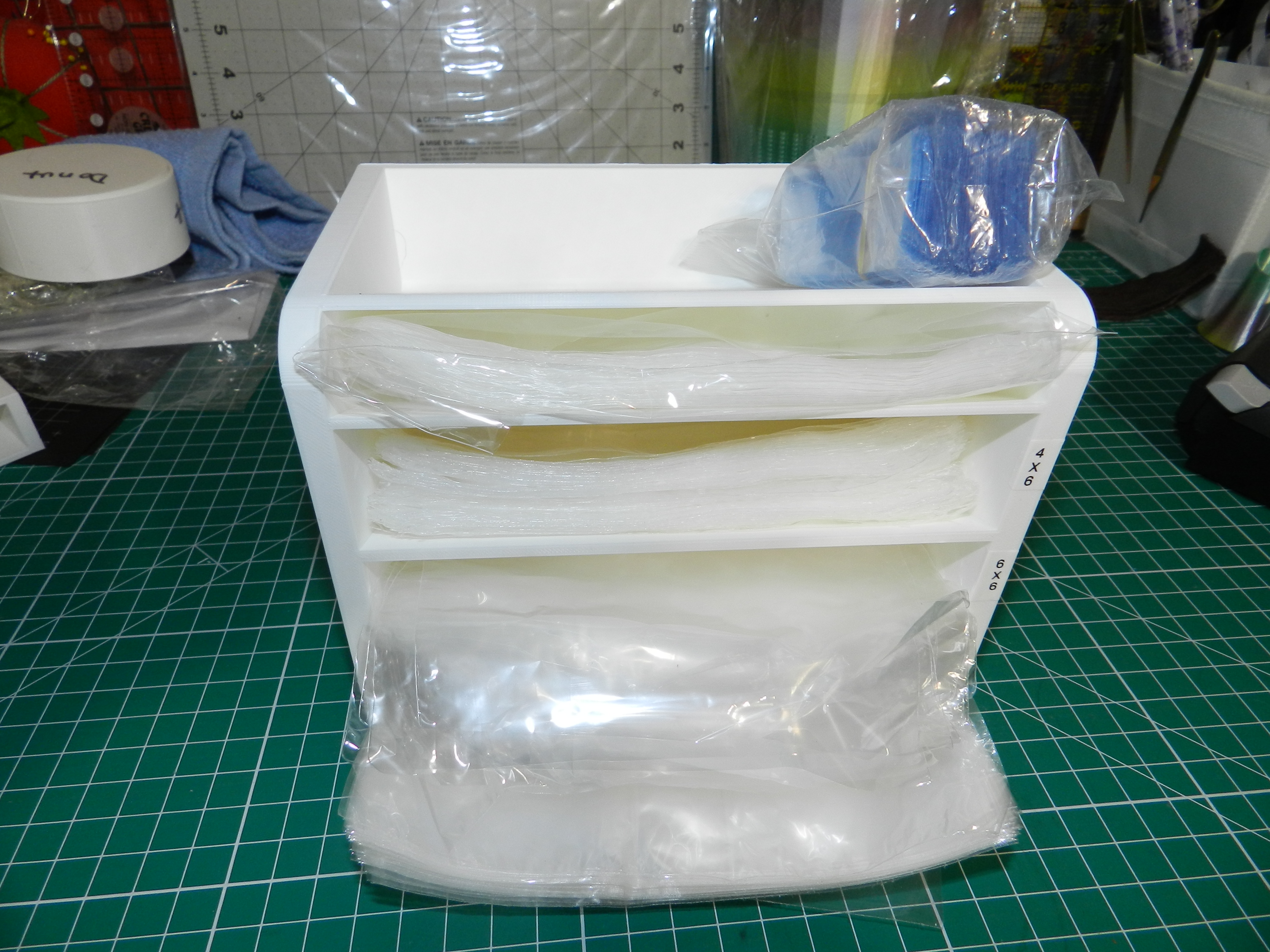 Shrink Wrap Desk Organizer for Soap
