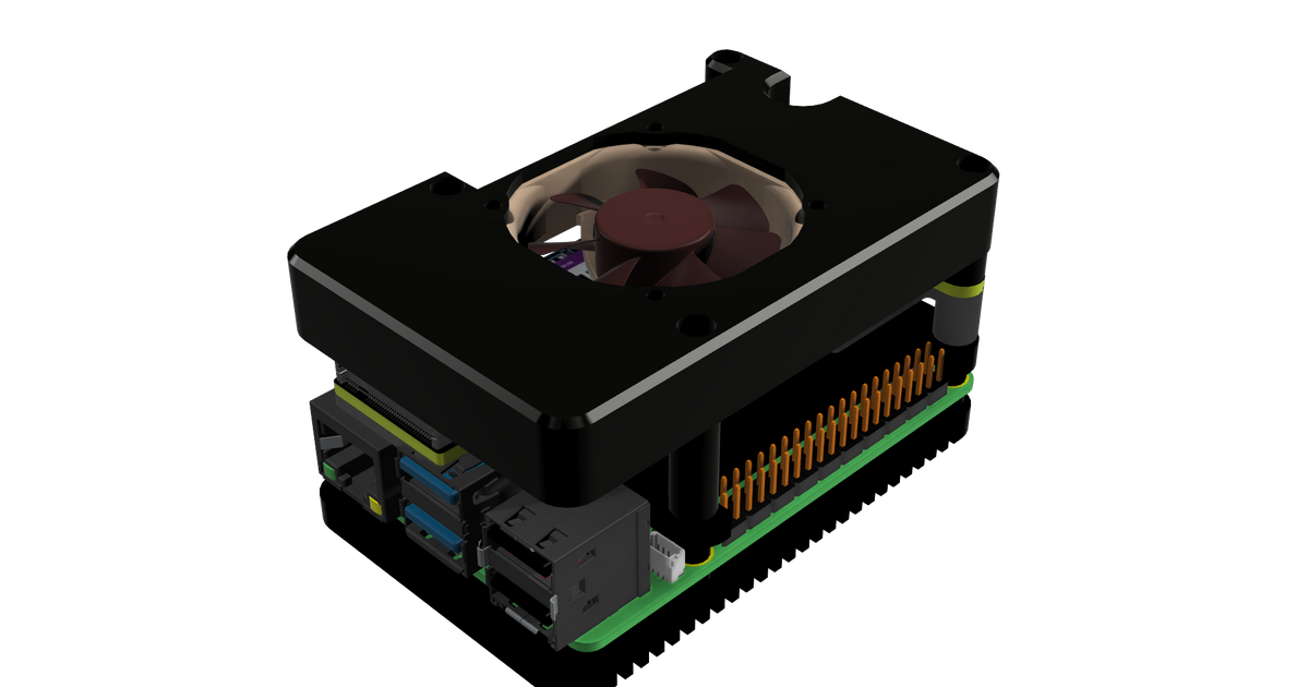 Fan Adapter for Raspberry Pi 5 by arcz | Download free STL model ...