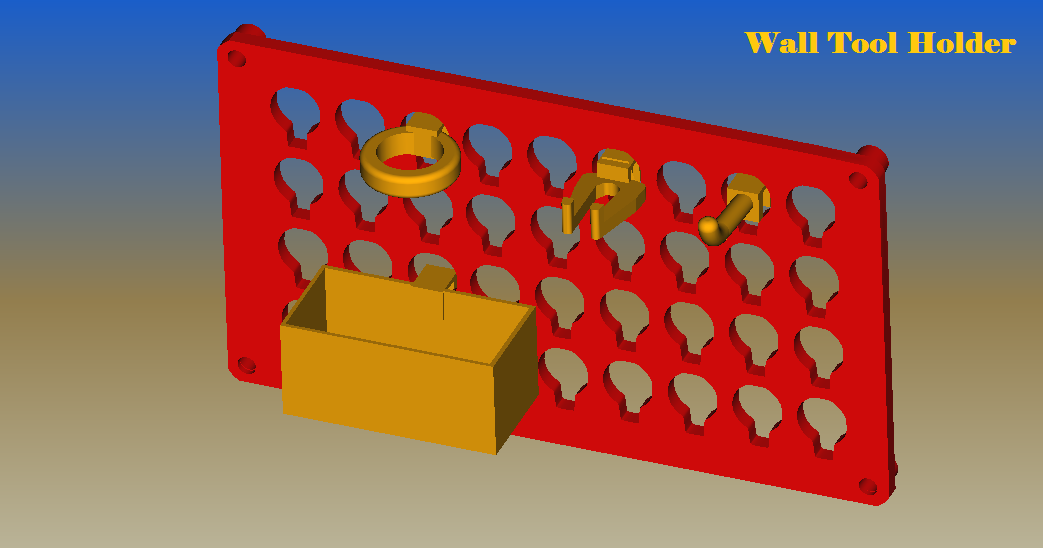 Wall Tool Holder by Nicola Download free STL model