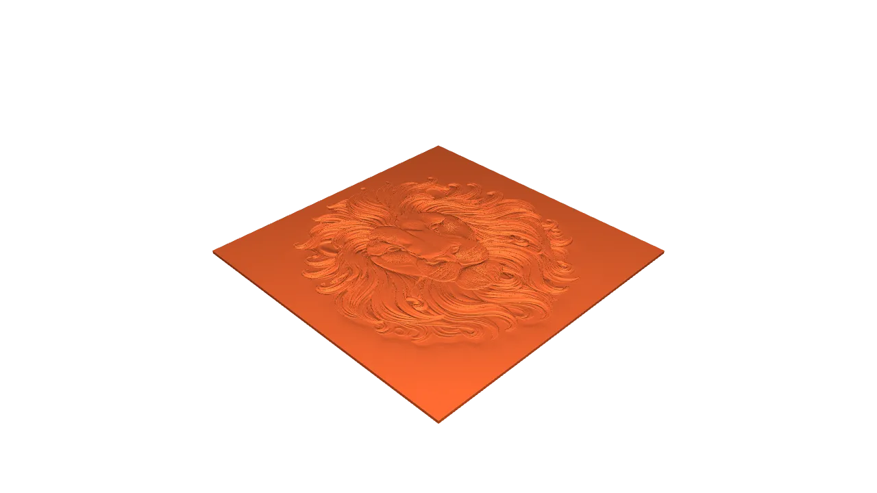Lion Head-Hueforge by PRIYANK JHA | Download free STL model