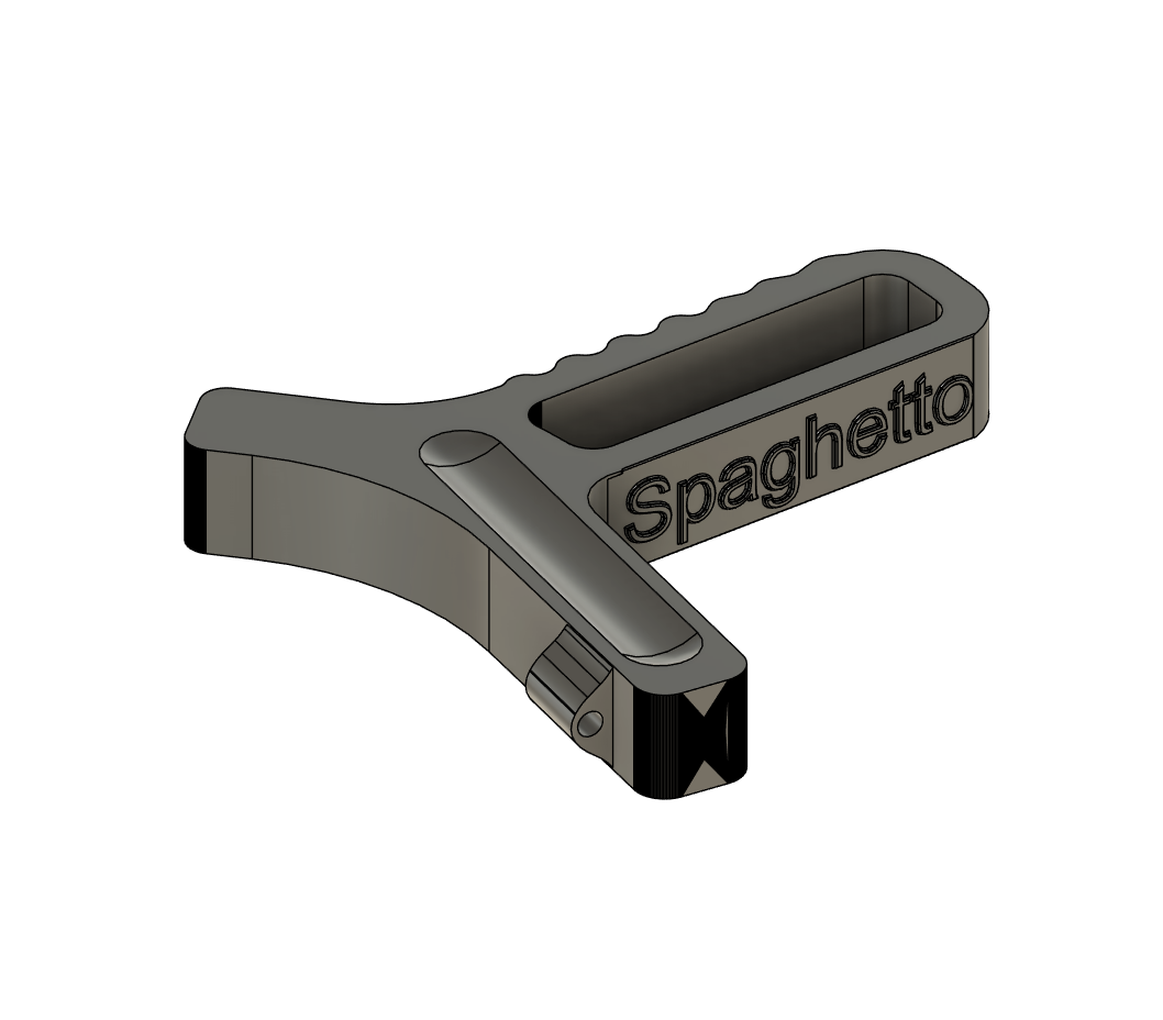 Sphaghetti Gun, shoots spaghetti by Vinni Download free STL model