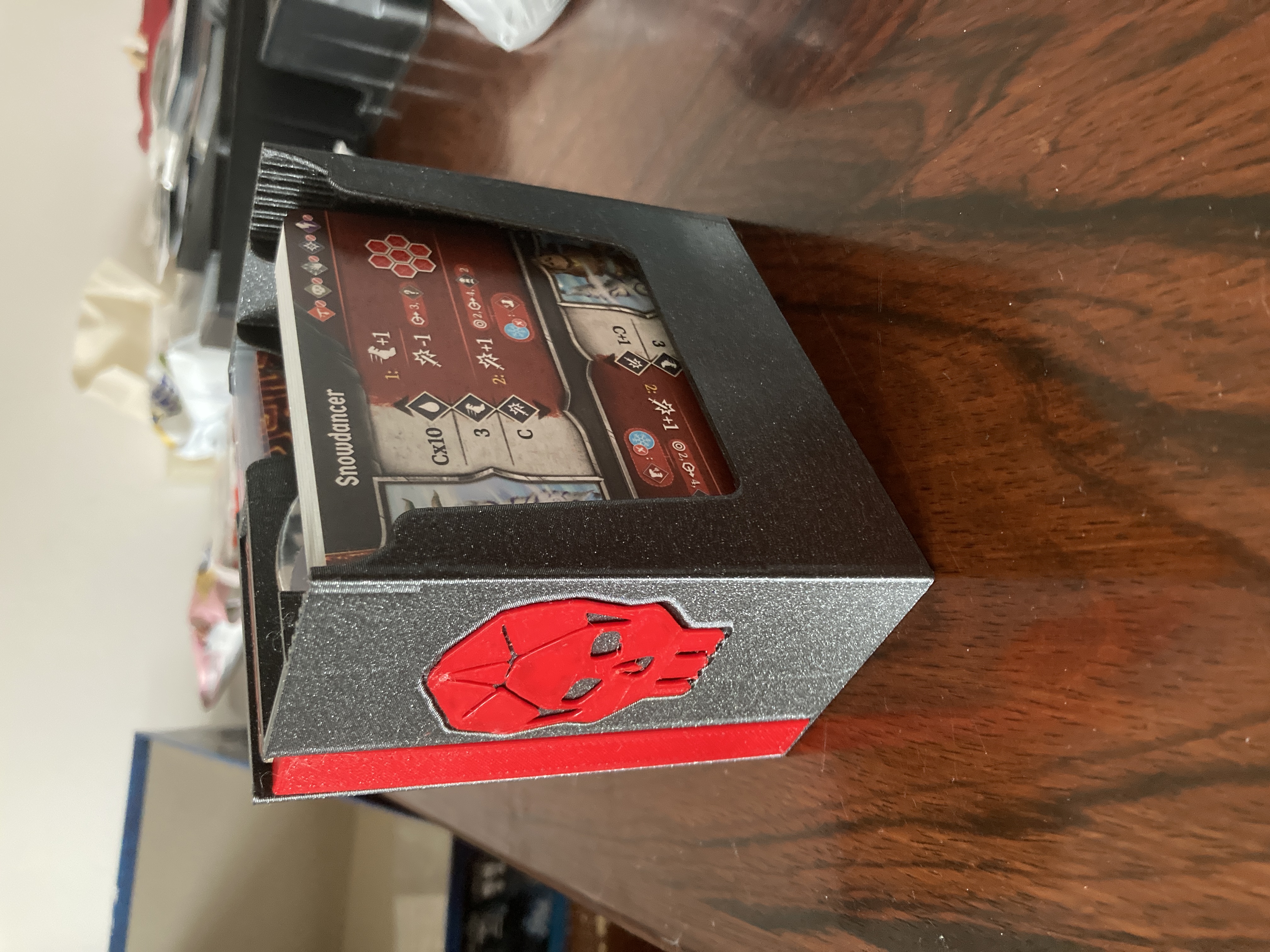 Frosthaven organiser for EU mini sleeves, less plastic/alt. version + (Boss box & token holders)