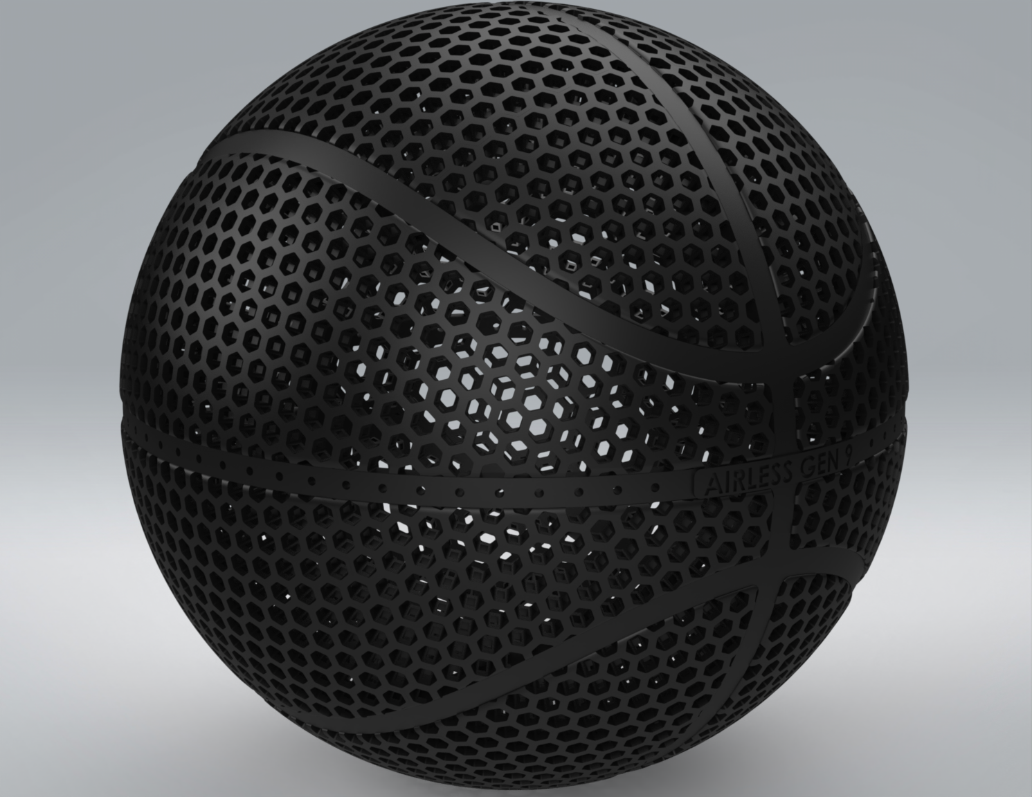 Airless basketball gen 9 by partylime download free stl model