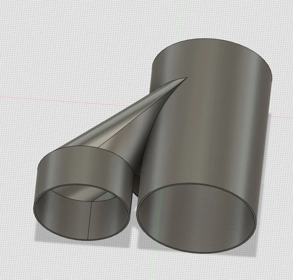 Ventilation Splitter 100mm/125mm to 125mm by nix | Download free STL ...