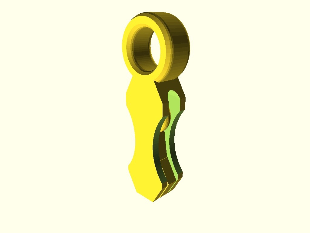 Miniatura 2 do modelo 3D Double-pendulum Finger Spinner