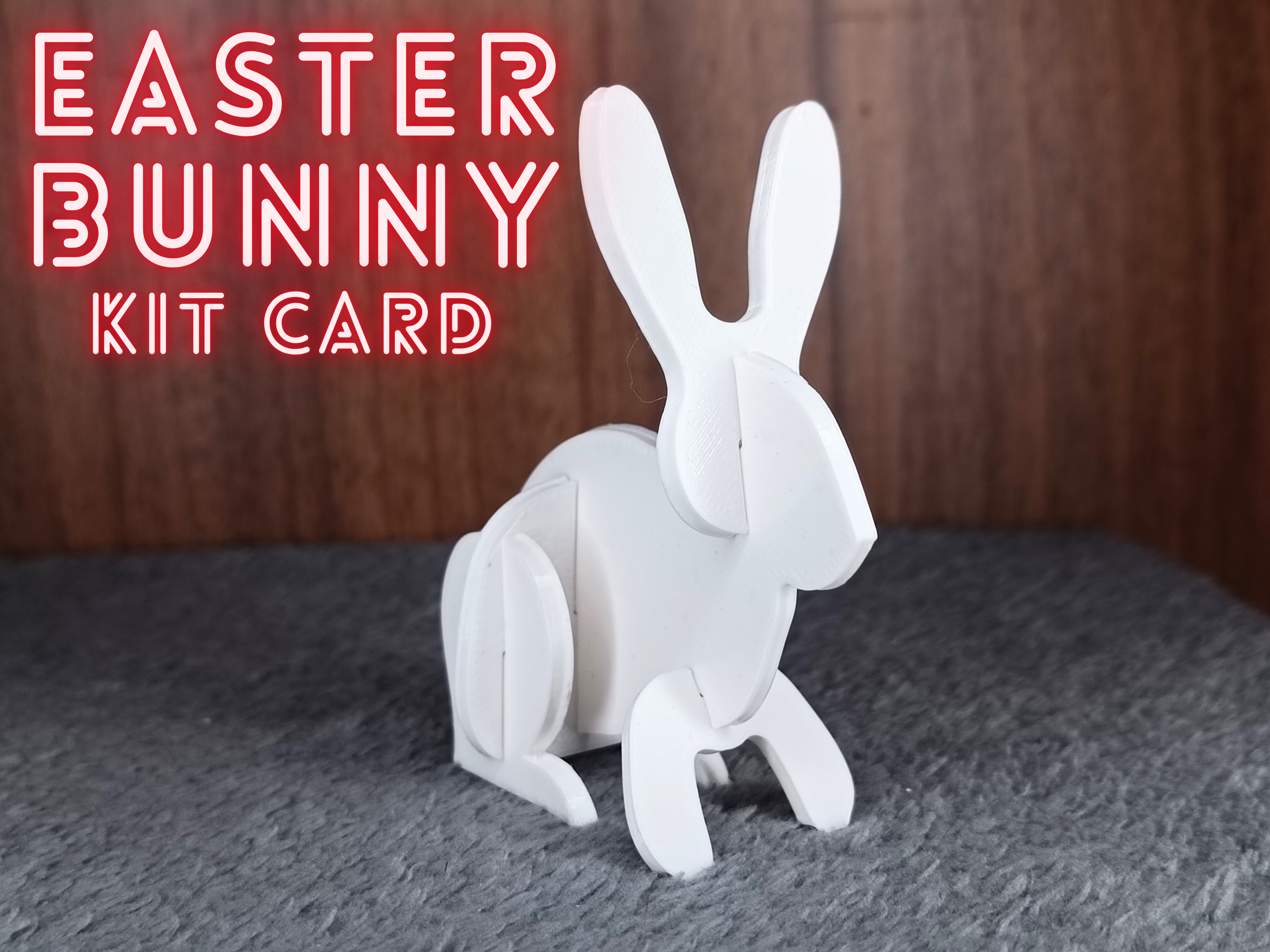 Foldable Bunny - Kit Card
