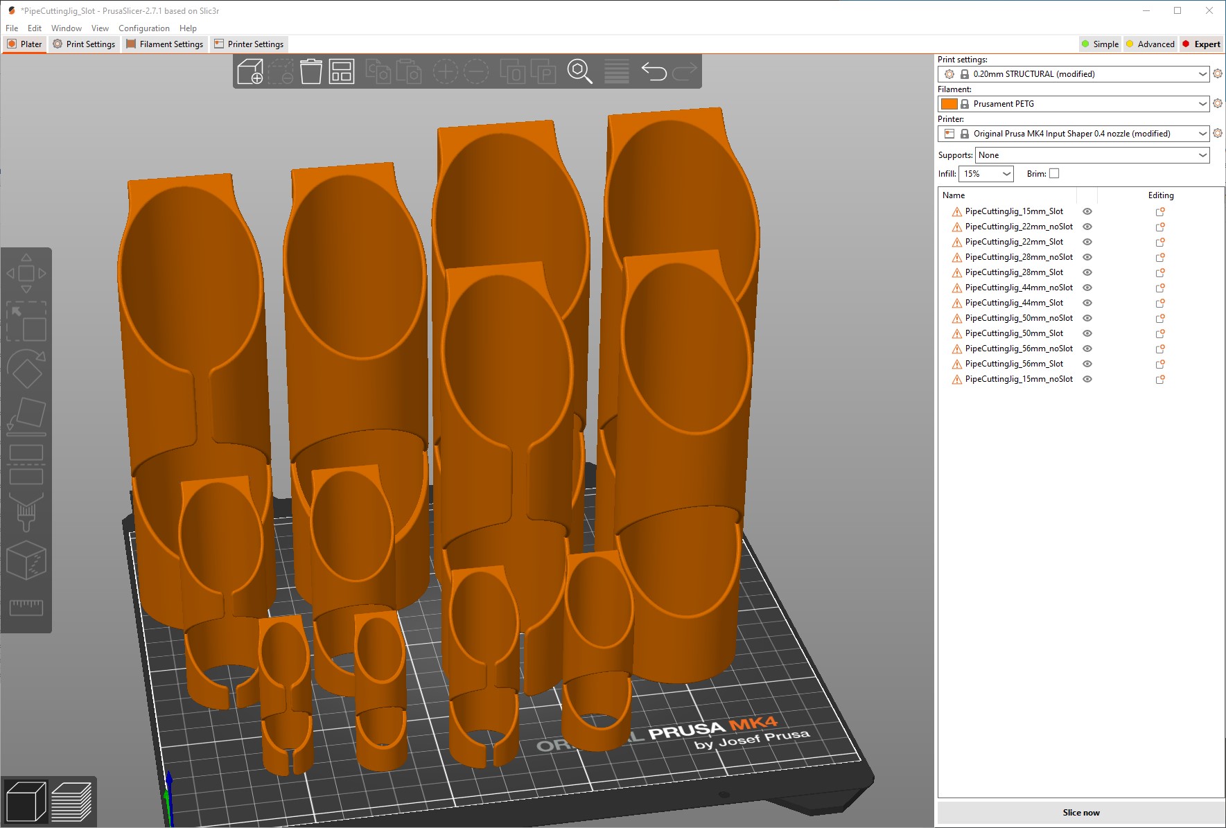 Pipe Insulation Cutting Jig by buchnema Download free STL model