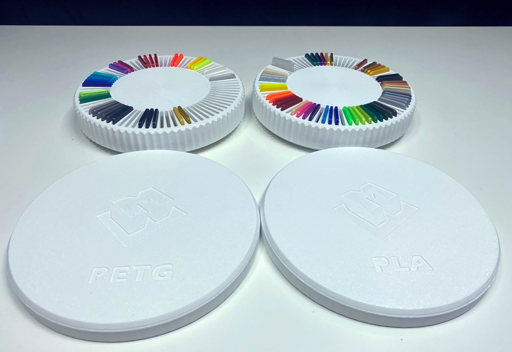 Lid for Spinning Filament Swatch Display (Filament-Farbdisplay)