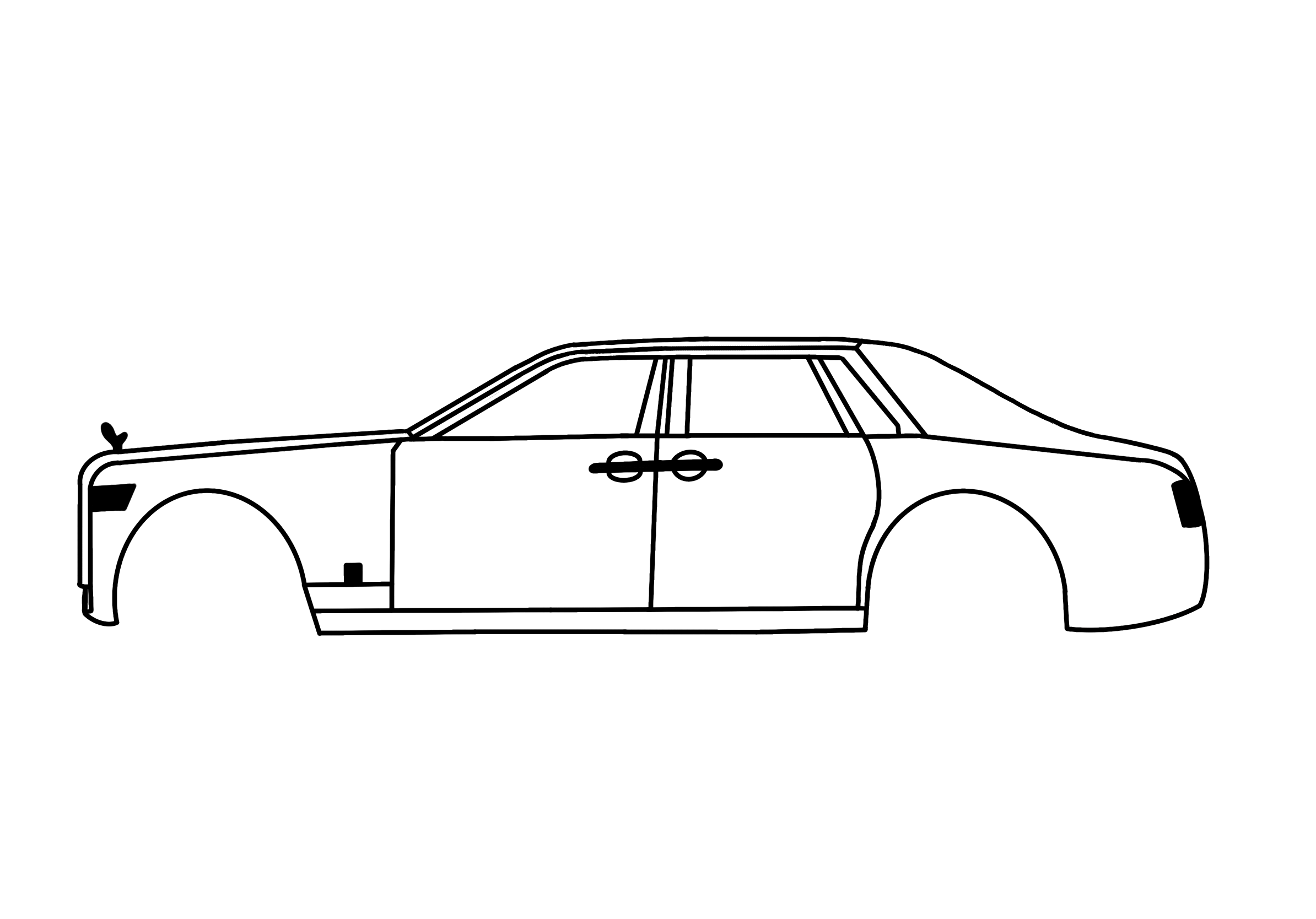 Miniatura 3 do modelo 3D Rolls Royce Phantom Wall Art