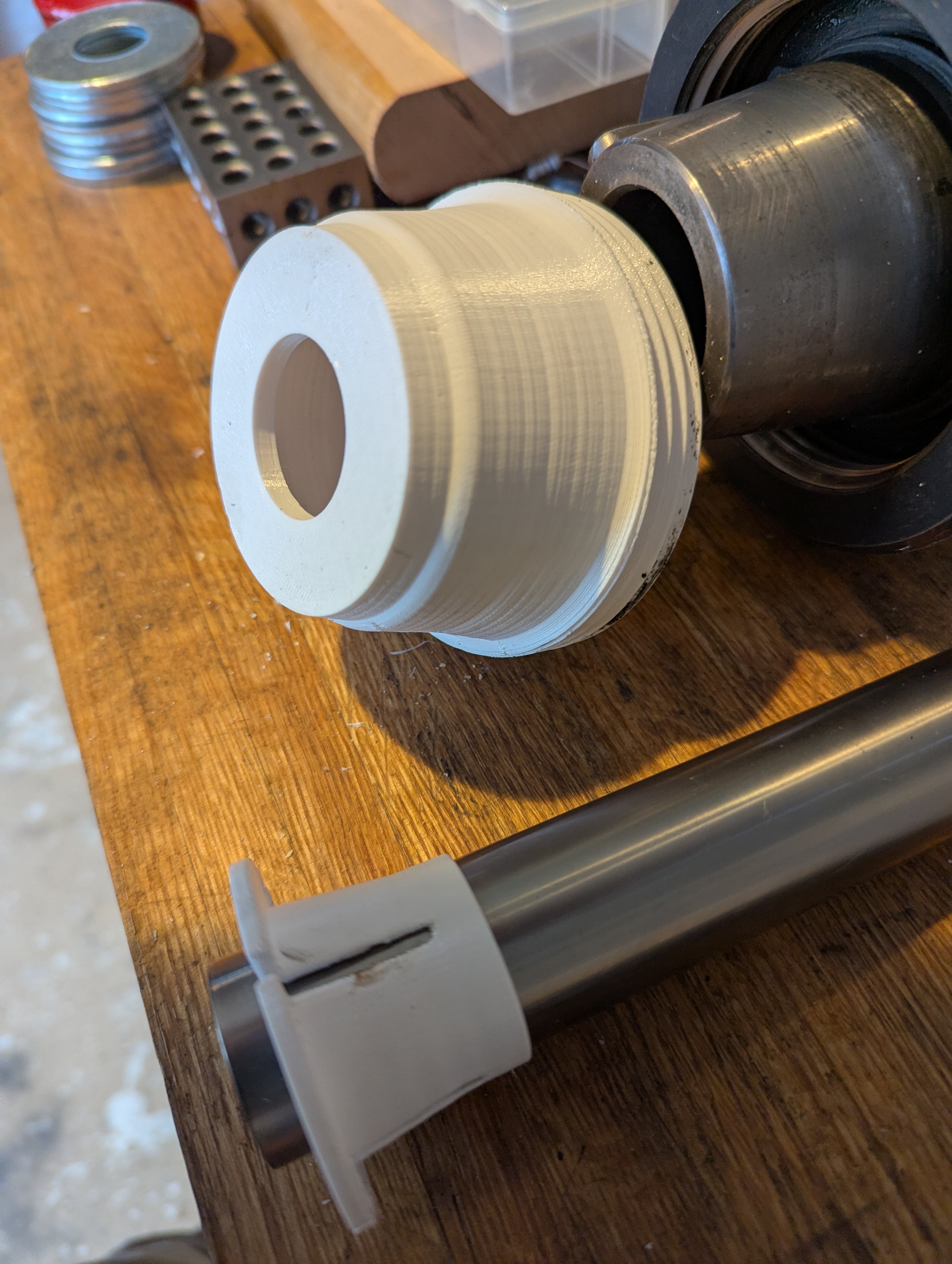 L00 emergency collet and modified nose protector. 3D model