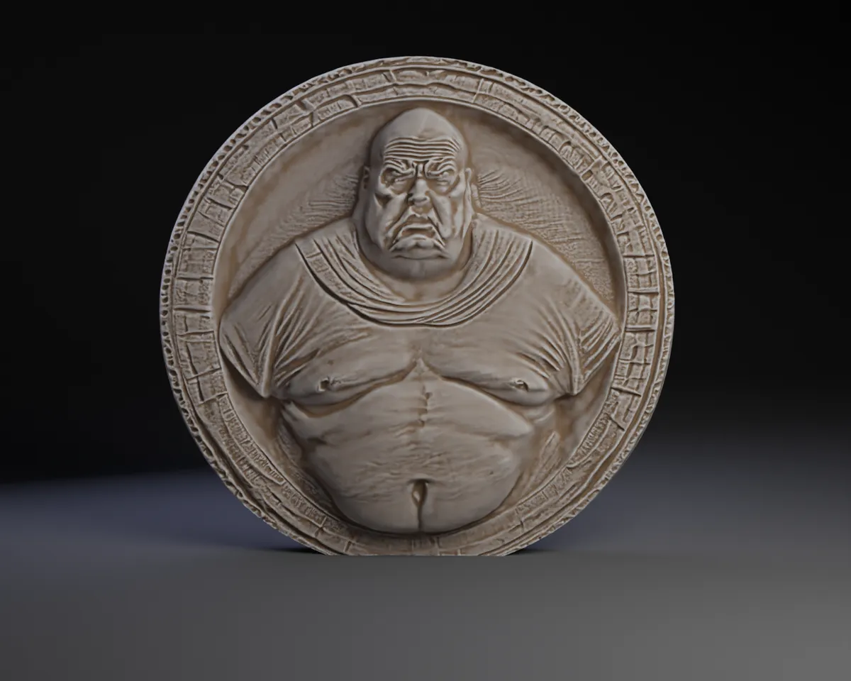 Baron Vladimir Harkonnen (Stellan Skarsgard) Bas-Relief by Peter