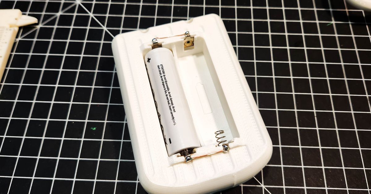 TDeck 18650 back for Alley Cat case by Miaoucat Download free STL