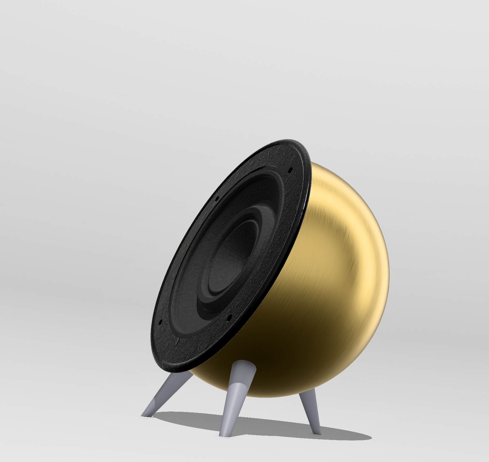Spheric speaker housing for 50mm speaker
