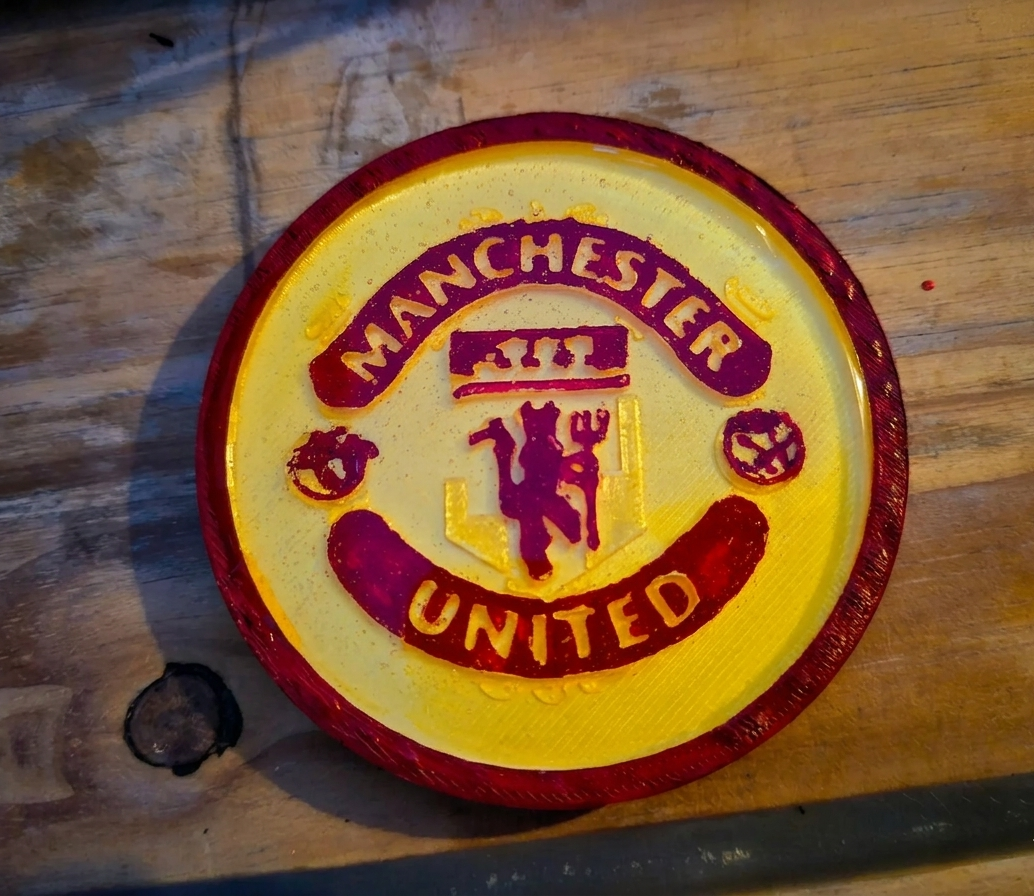 Manchester United and Liverpool FC Football Coasters