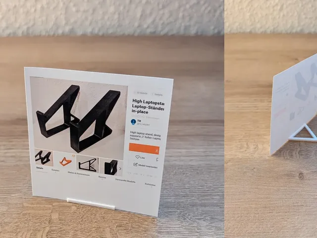 Minimalistic Photo Stand, only 1g