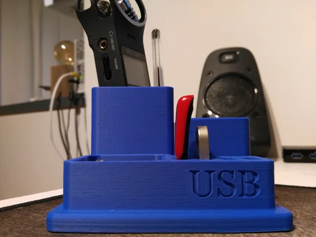 Pen and USB stick holder