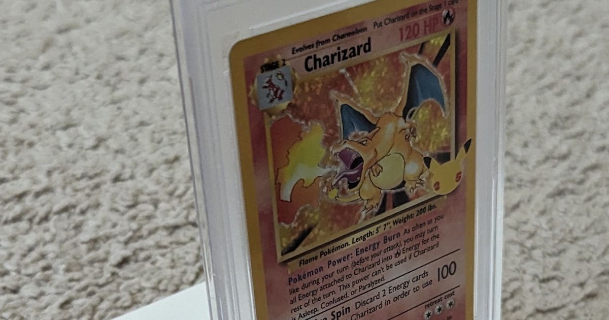 PSA Card Holder Stand by Yangorang Download free STL model