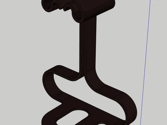 Curved headphone desk stand