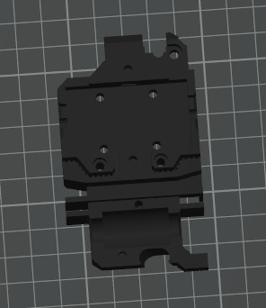 Bondtech Linear Rail X Carriage front for MK2.5S 3D model thumbnail