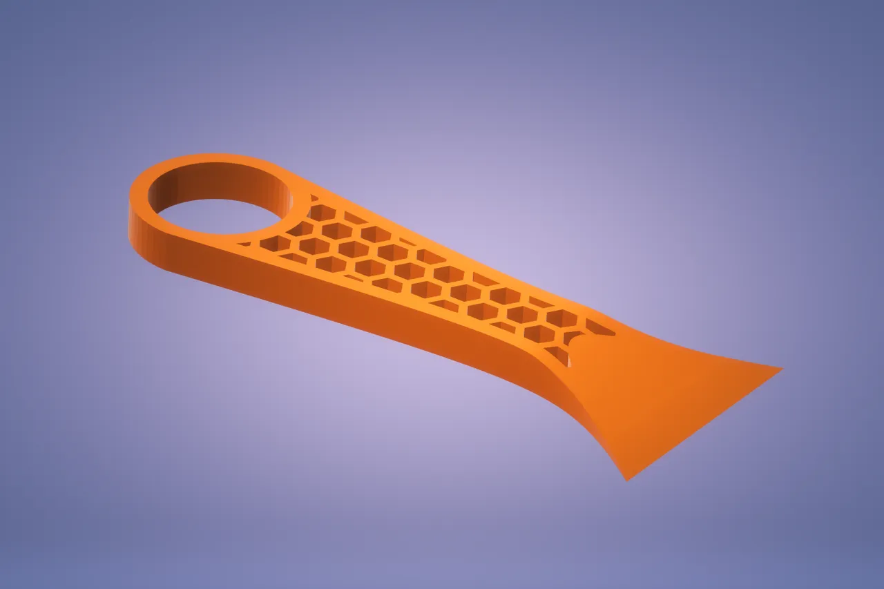 Mini Printbed Scraper - Honeycomb Pattern by Treba Ales | Download free ...