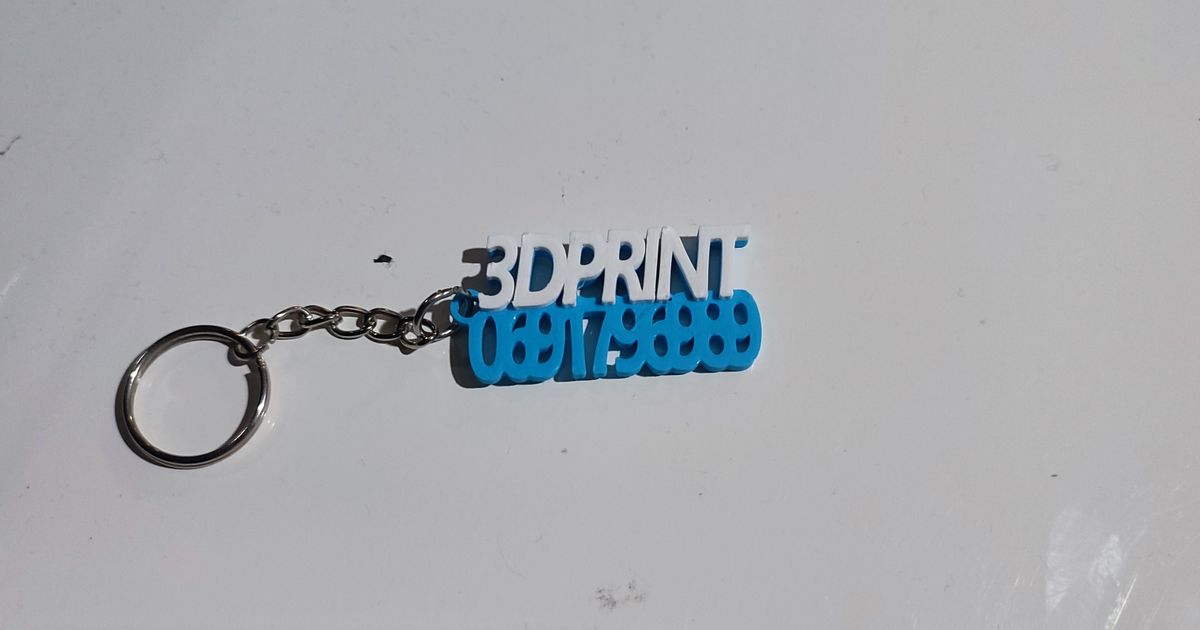3D print keychain letters by Kankaras Download free STL model