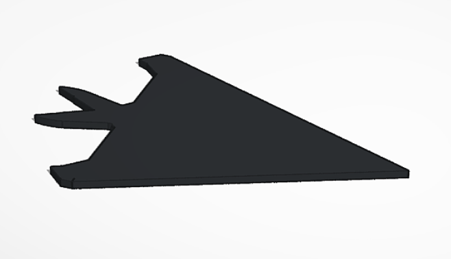 Minimalist F-117 Nighthawk Silhouette