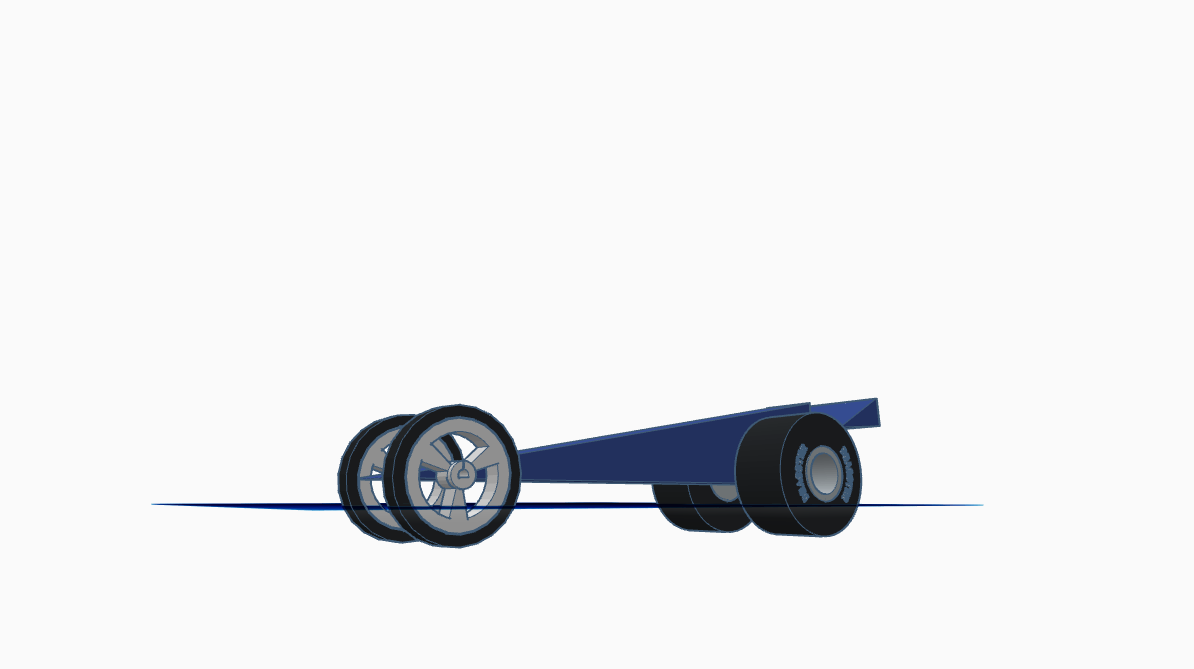Pinewood Derby Dragster Model