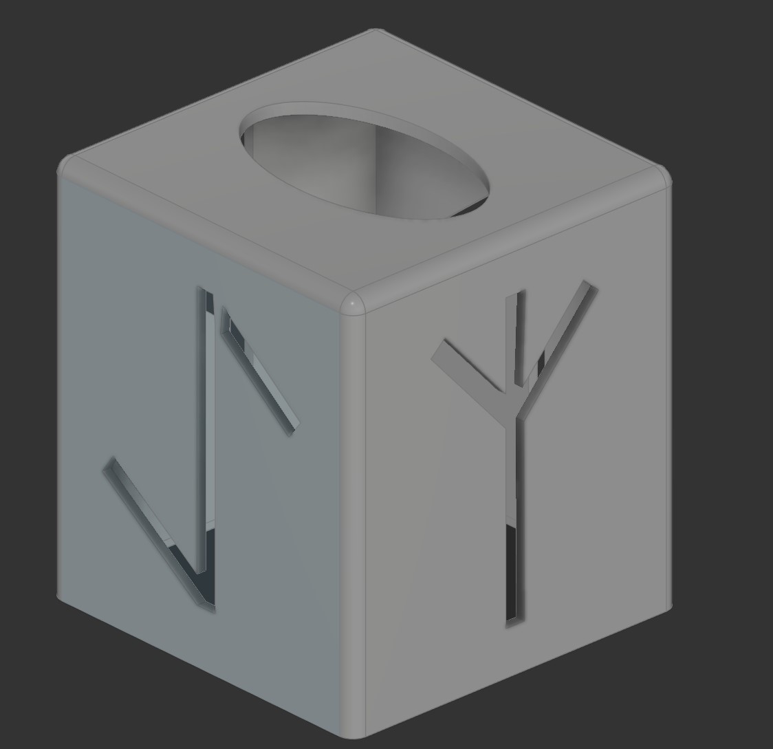 Runes tissue box