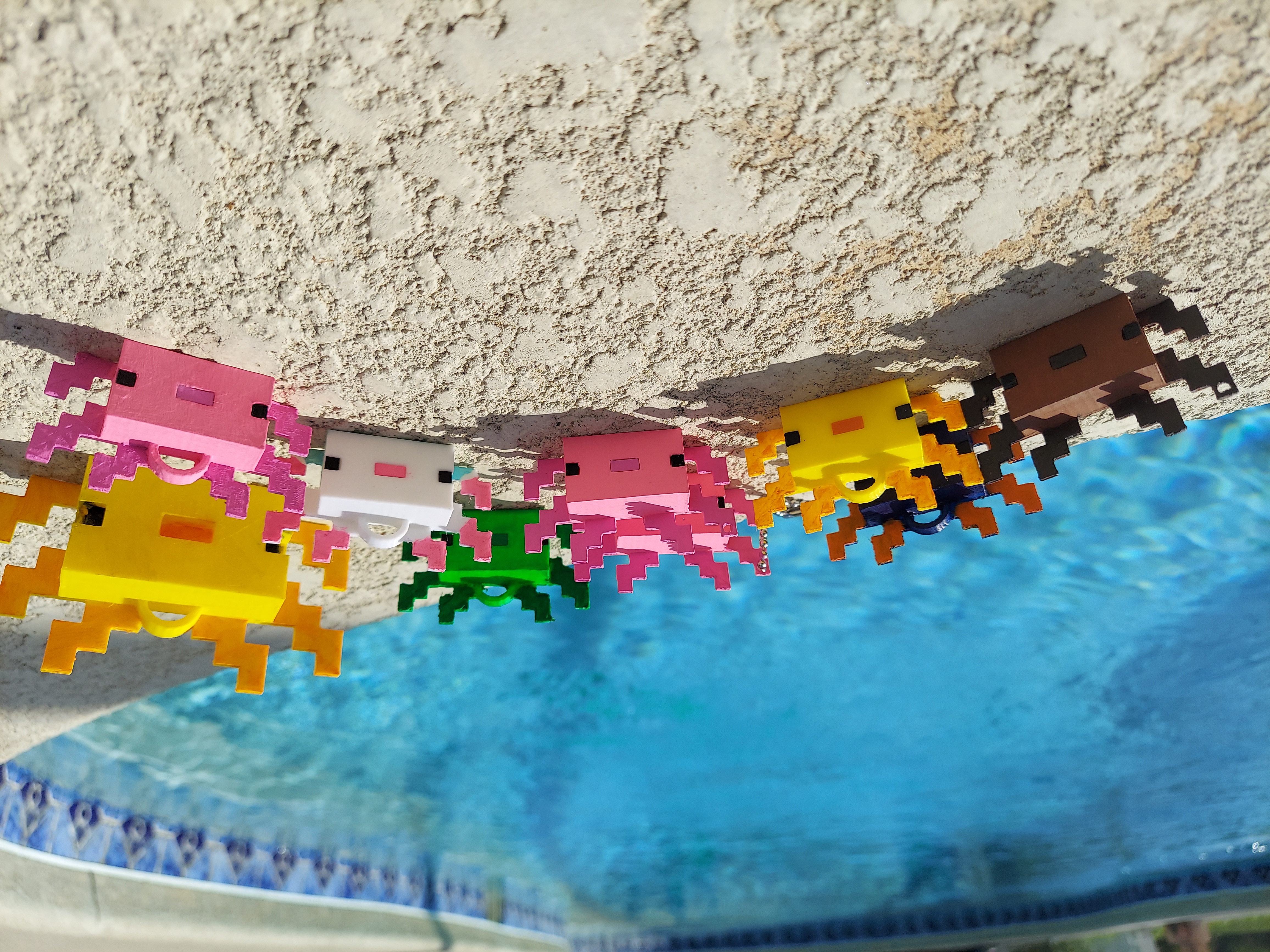Minecraft Axolotl Keychain by 3D Printing Bros | Download free STL 