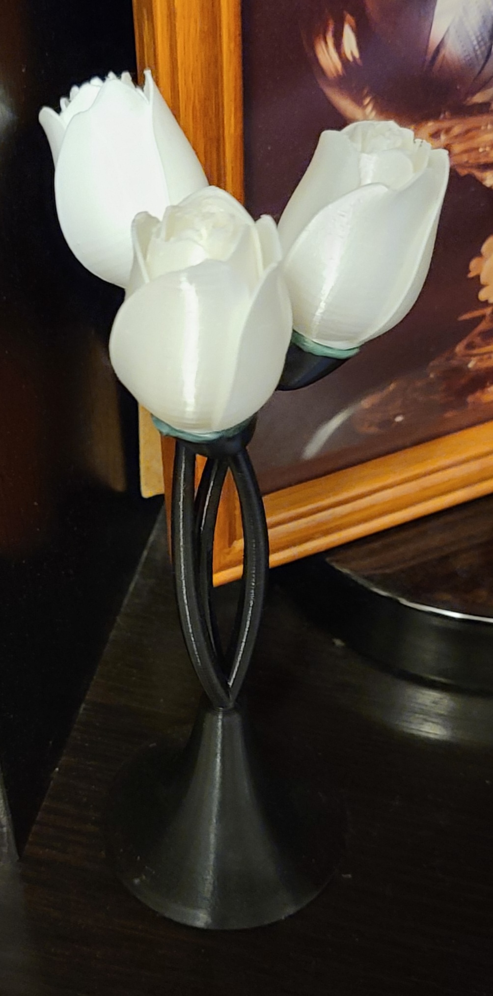 Elegant roses and stems