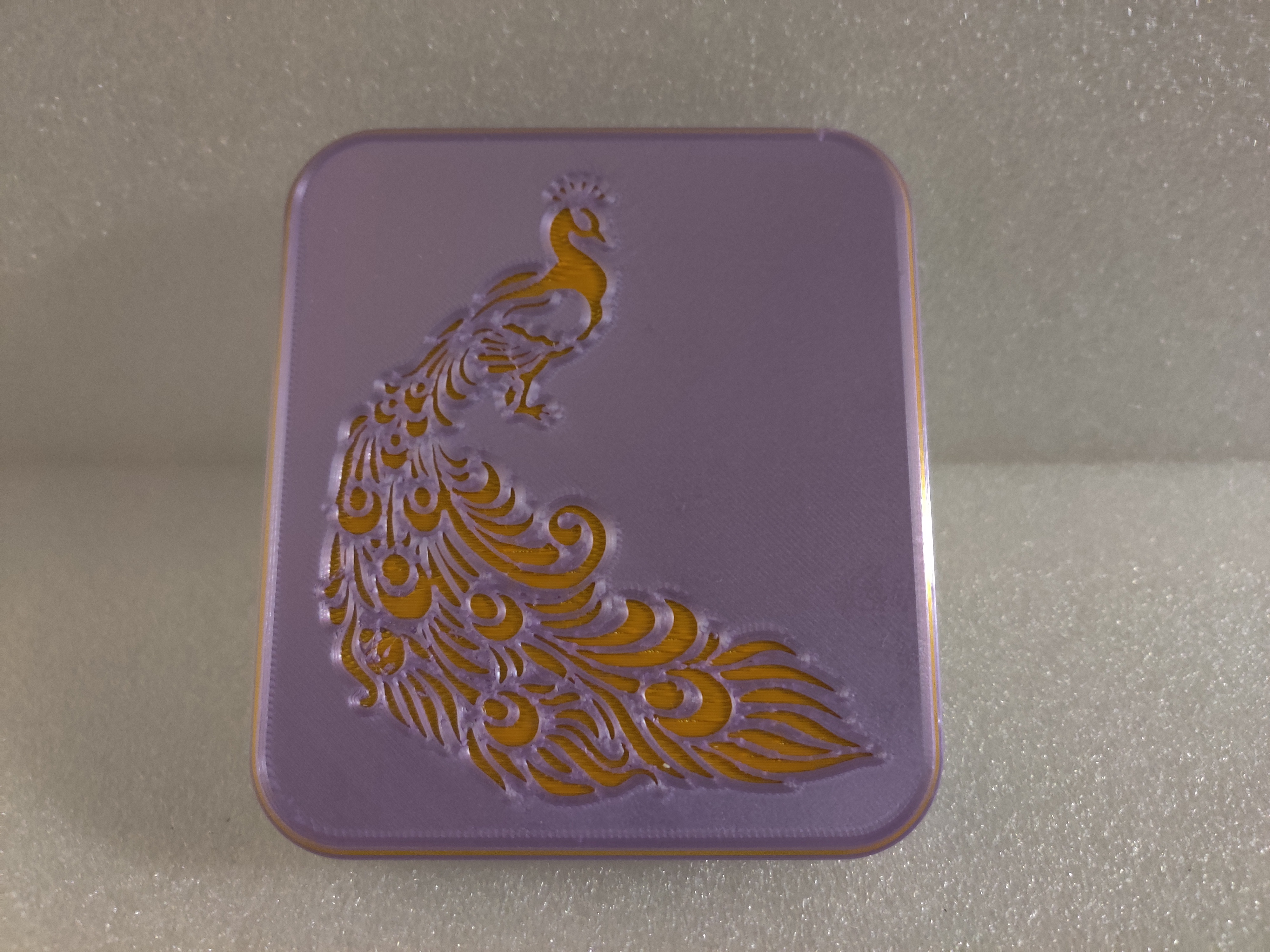 Miniatura 3 do modelo 3D Peacock Decorative Box
