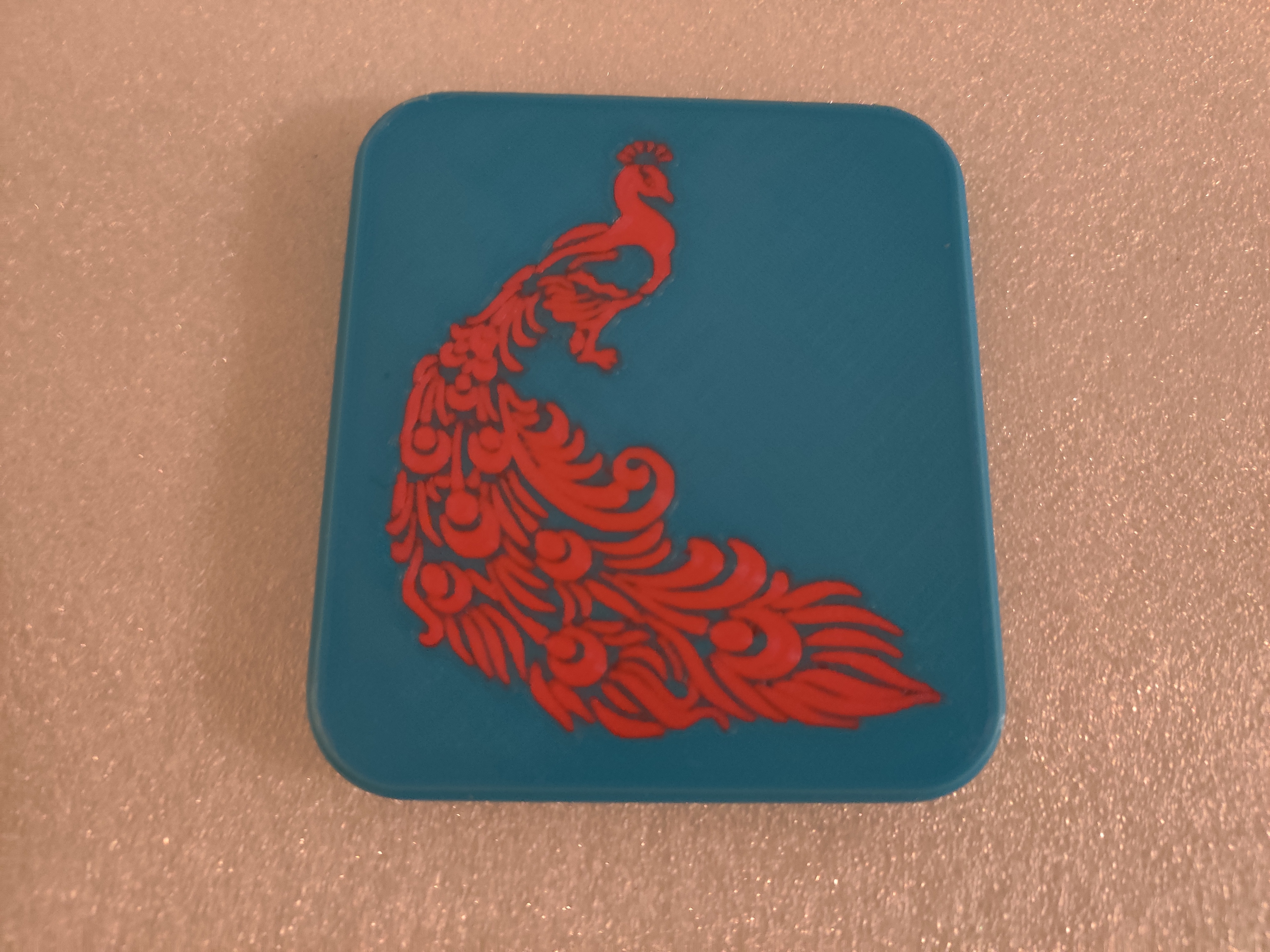 Miniatura 2 do modelo 3D Peacock Decorative Box