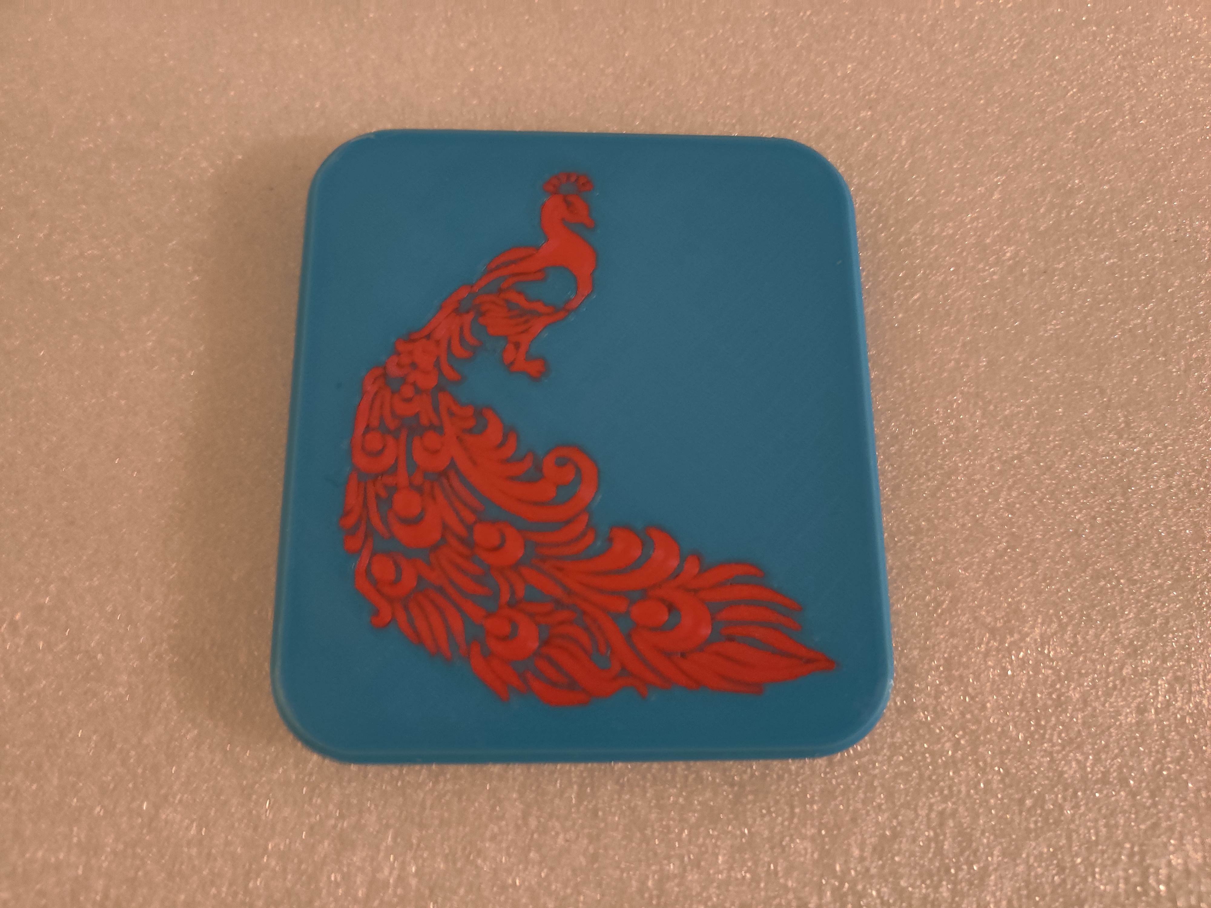 Miniatura 6 do modelo 3D Peacock Decorative Box