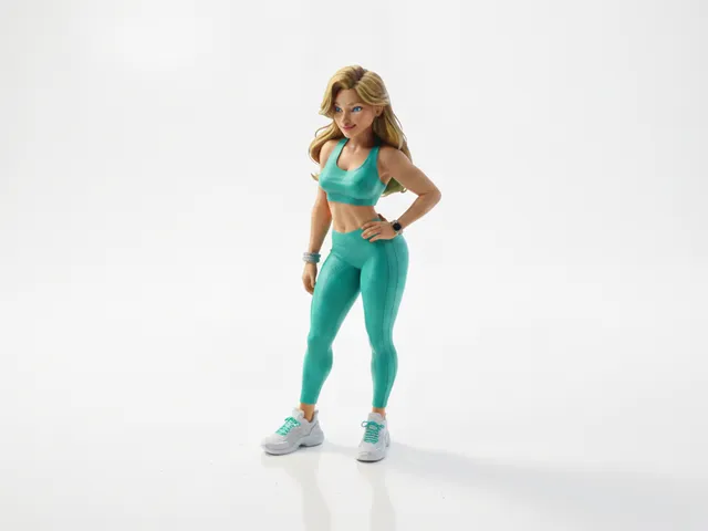 Athletic Woman Figurine Female Sports 3D Printable