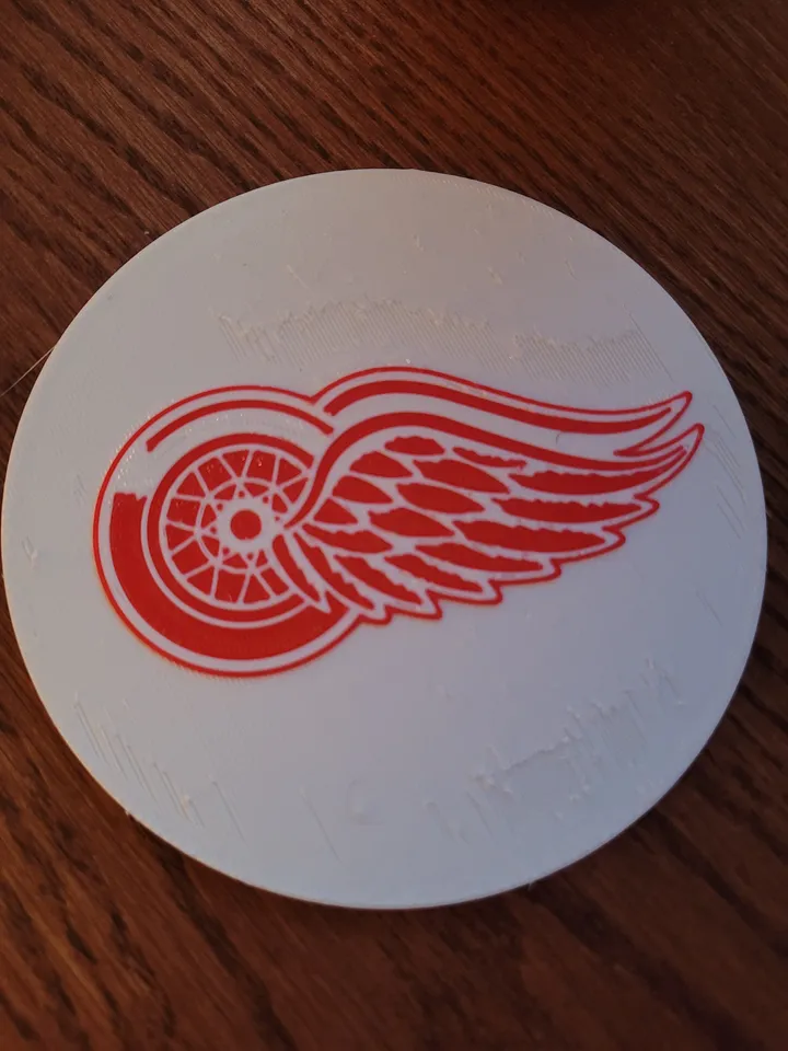 Detroit Red Wings Coaster (Multi-Material) by Andrew M | Download free ...