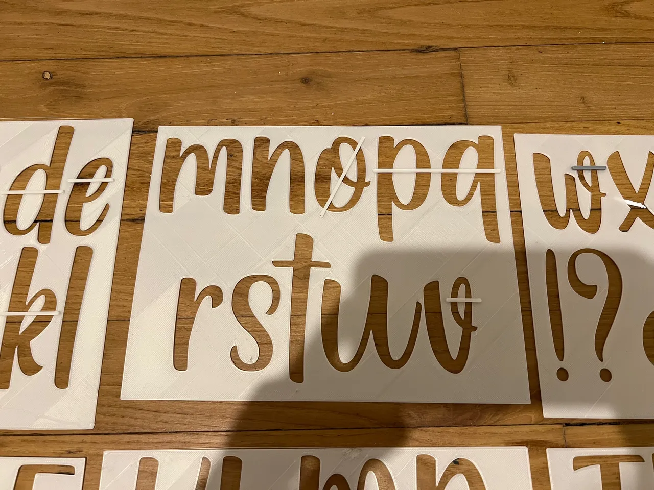 Handrawn letters stencils by Cal | Download free STL model | Printables.com