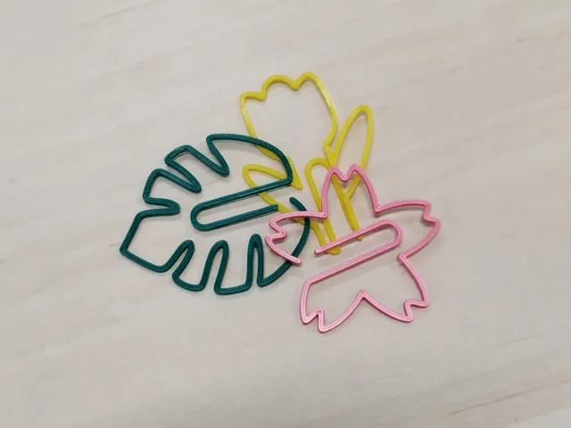 Floral Paper Clips