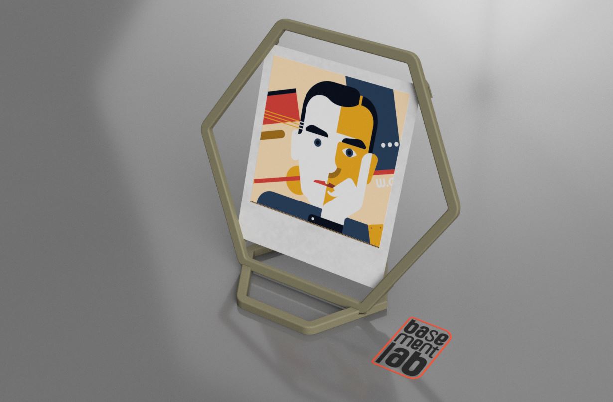 Photo Frame Polaroid 9x9cm (10,2x12cm) - Hexagonal Shape  Type Modulare - Portafoto modulare per Polaroid