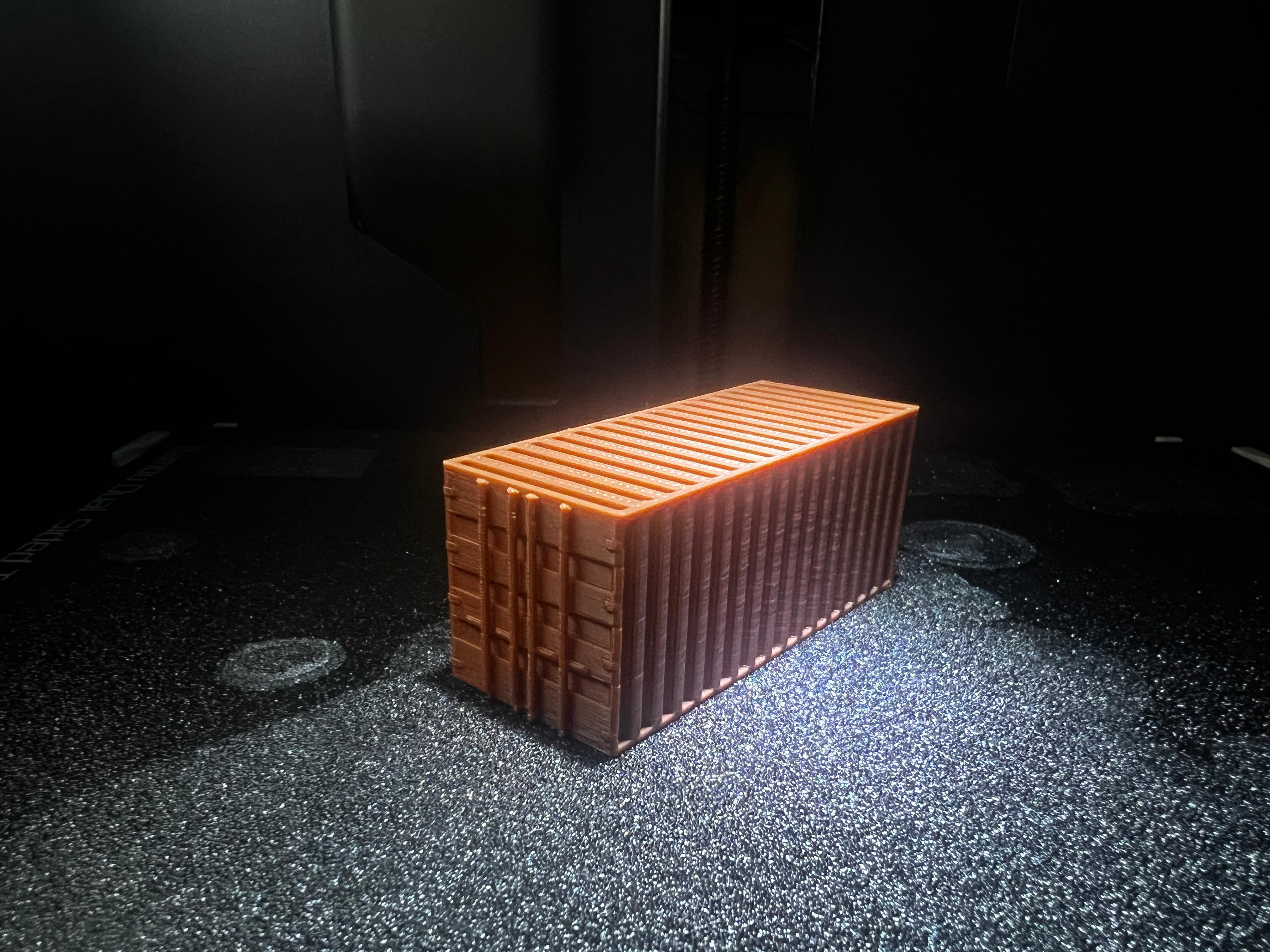 Sea container 20ft H0 | Easy-to-print