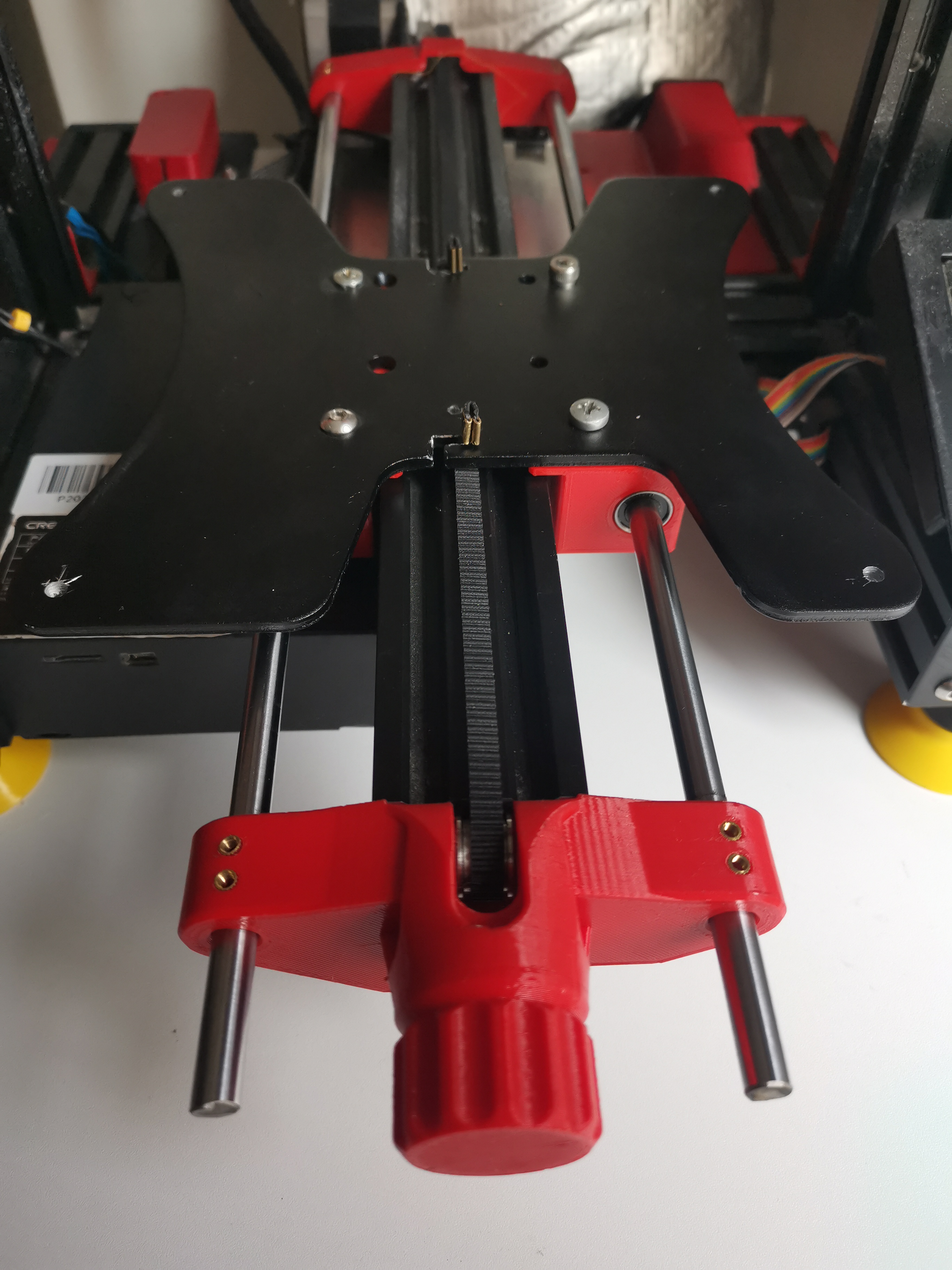 ender 3 pro front y rod holder + belt tensioner