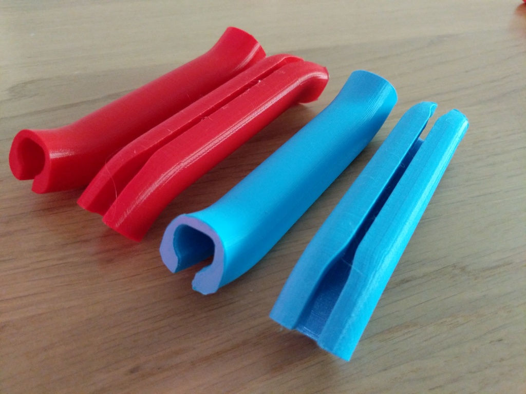 Longer slim shopping bag handle