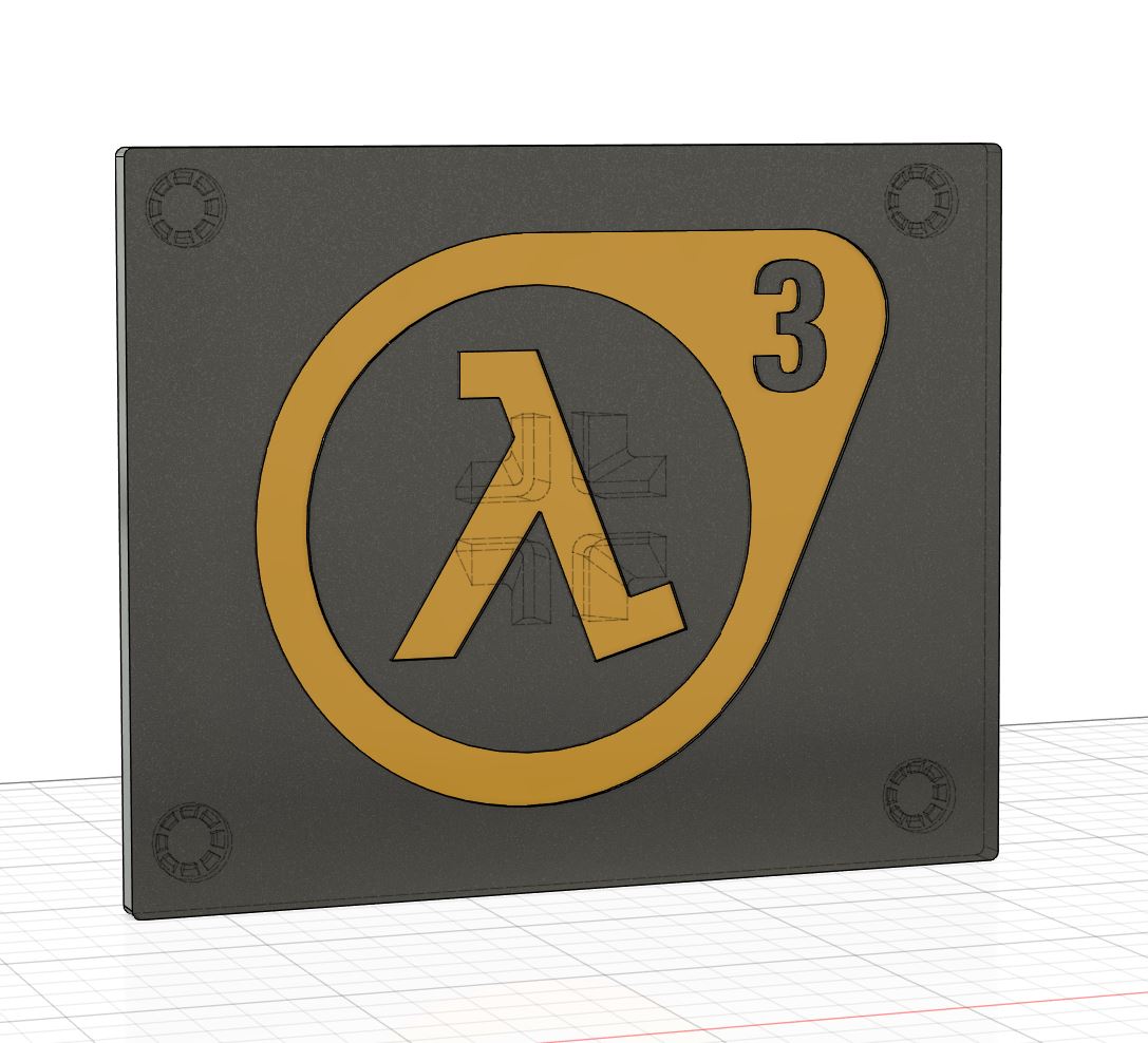 Steam Machine - Front Plate- Half Life 3
