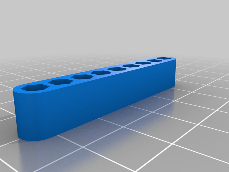 Miniatura 2 do modelo 3D 4mm HEX Bits Holder