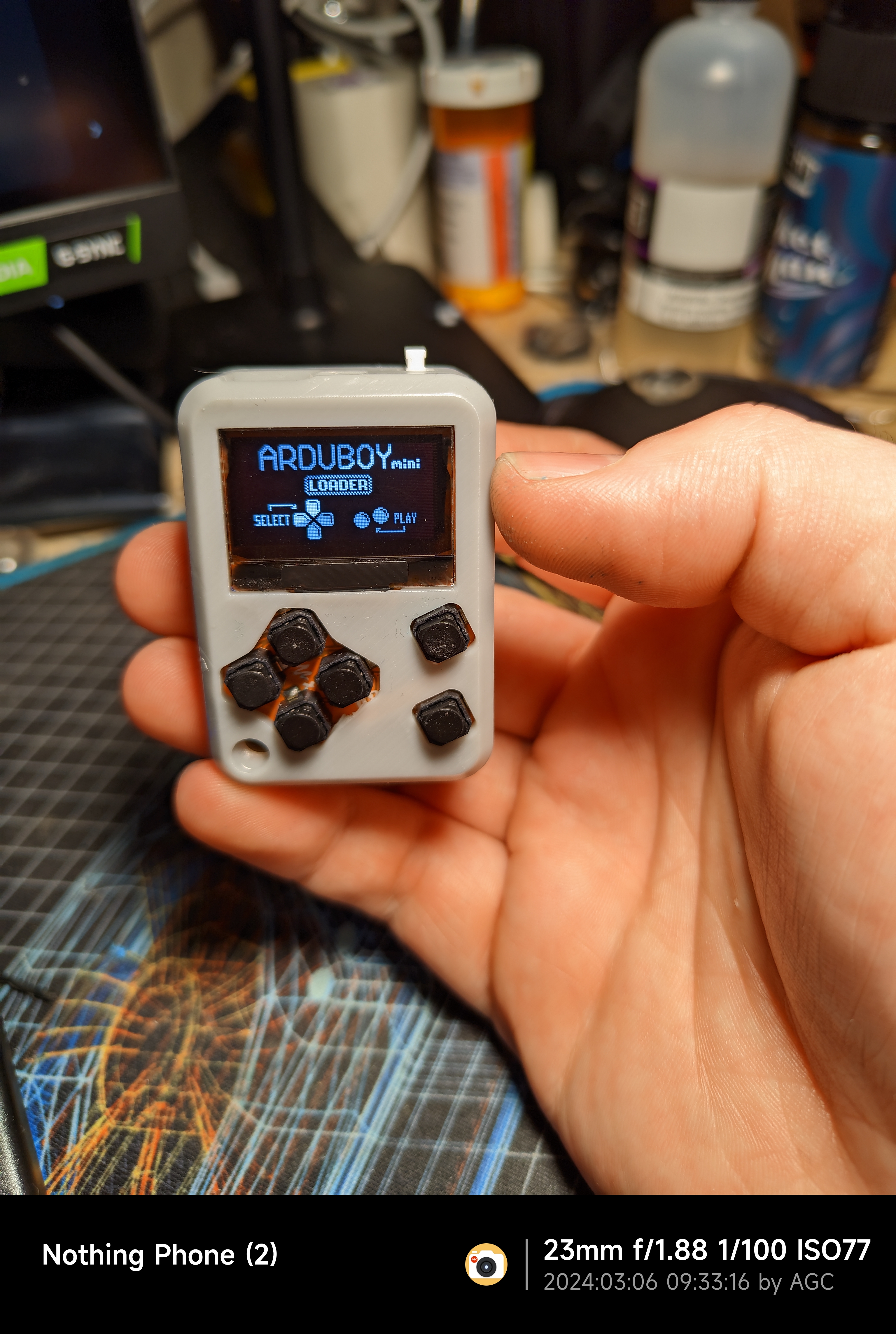 Arduboy Mini simple shell - Remix